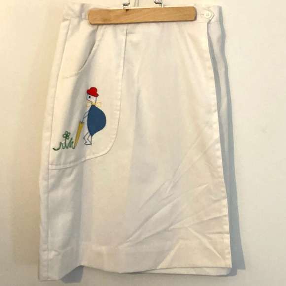 Vintage Embroidered Novelty Skirt Turtle Small - Picture 1 of 5